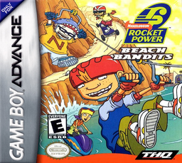 Rocket Power Beach Bandits box art for GameBoy Advance